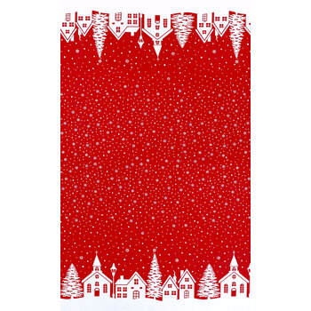 Buon Natale 35407-14 Pomegranate by Fig Tree & Co. for Moda Fabrics, Image