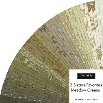 Meadow Greens  Jelly Roll by 3 Sisters for Moda Fabrics - RESERVE, Image