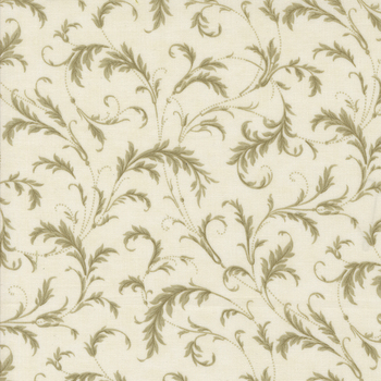 Meadow Greens 44362-32 Porcelain - Basil by 3 Sisters for Moda Fabrics, Image