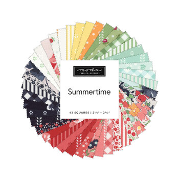 Summertime  Mini Charm Pack by Camille Roskelley for Moda Fabrics - RESERVE, Image