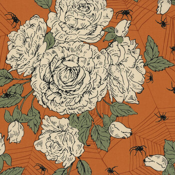 Home Sweet Haunt 20911-14 Pumpkin by Stacy Iest Hsu for Moda Fabrics, Image