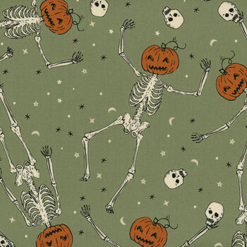 Home Sweet Haunt 20913-15 Moss by Stacy Iest Hsu for Moda Fabrics, Image