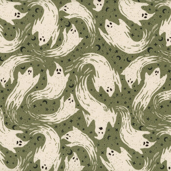 Home Sweet Haunt 20914-15 Moss by Stacy Iest Hsu for Moda Fabrics, Image