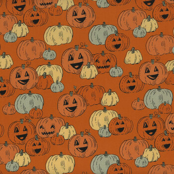 Home Sweet Haunt 20916-13 Rust by Stacy Iest Hsu for Moda Fabrics, Image