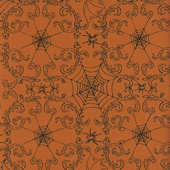 Home Sweet Haunt 20917-14 Pumpkin by Stacy Iest Hsu for Moda Fabrics, Image