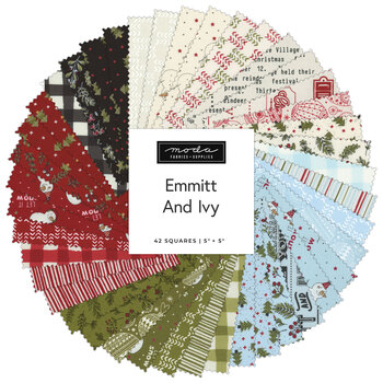 Emmitt and Ivy  Charm Pack by Sweetwater for Moda Fabrics - RESERVE, Image