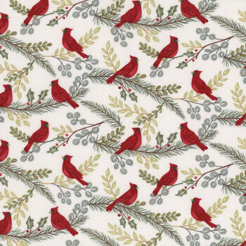 Winter Friends 56132-11 Snowy White by Deb Strain for Moda Fabrics, Image