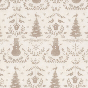 Winter Friends 56133-11 Snowy White by Deb Strain for Moda Fabrics, Image