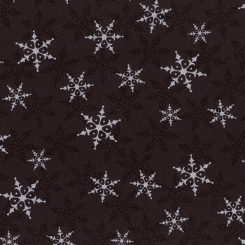 Winter Friends 56134-18 Charcoal Black by Deb Strain for Moda Fabrics, Image