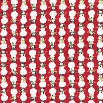 Winter Friends 56135-17 Berry Red by Deb Strain for Moda Fabrics, Image