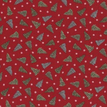 Winter Friends 56136-17 Berry Red by Deb Strain for Moda Fabrics, Image