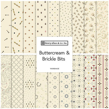 Buttercream & Brickle Bits  Yardage by Kim Diehl for Henry Glass Fabrics, Image