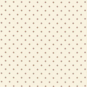 Buttercream & Brickle Bits 1939-40 Cream by Kim Diehl for Henry Glass Fabrics, Image