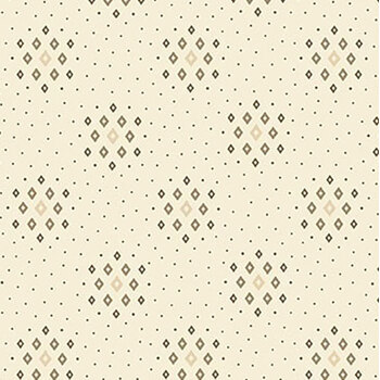 Buttercream & Brickle Bits 1943-40 Cream by Kim Diehl for Henry Glass Fabrics, Image