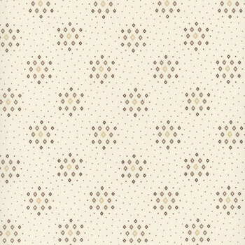 Buttercream & Brickle Bits 1943-40 Cream by Kim Diehl for Henry Glass Fabrics, Image