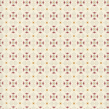 Buttercream & Brickle Bits 1944-40 Cream by Kim Diehl for Henry Glass Fabrics, Image