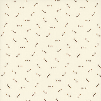 Buttercream & Brickle Bits 1945-40 Cream by Kim Diehl for Henry Glass Fabrics, Image