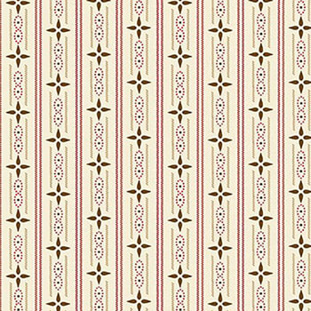 Buttercream & Brickle Bits 1949-40 Cream by Kim Diehl for Henry Glass Fabrics, Image