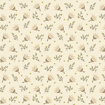 Buttercream & Brickle Bits 1955-40 Cream by Kim Diehl for Henry Glass Fabrics, Image