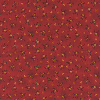 Baubles & Balsam 982-88 Cranberry by Kim Diehl for Henry Glass Fabrics, Image