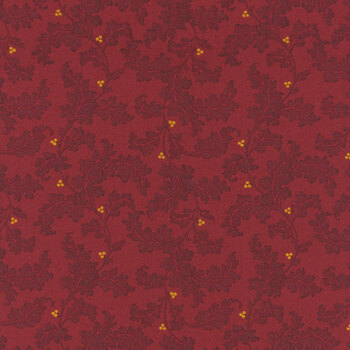 Baubles & Balsam 985-88 Cranberry by Kim Diehl for Henry Glass Fabrics, Image