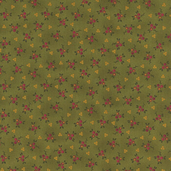 Baubles & Balsam 987-66 Evergreen by Kim Diehl for Henry Glass Fabrics, Image