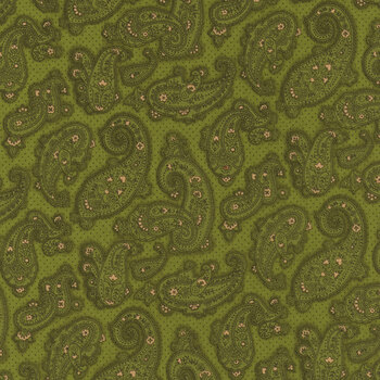 Baubles & Balsam 993-66 Evergreen by Kim Diehl for Henry Glass Fabrics, Image