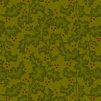 Baubles & Balsam 994-66 Evergreen by Kim Diehl for Henry Glass Fabrics, Image