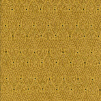Baubles & Balsam 995-44 Gold by Kim Diehl for Henry Glass Fabrics, Image