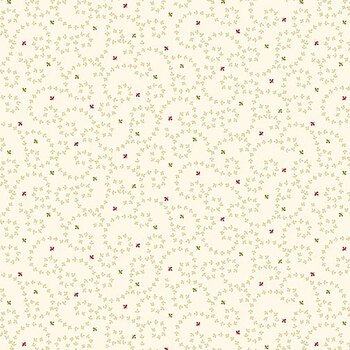 Baubles & Balsam 996-40 Cream by Kim Diehl for Henry Glass Fabrics, Image