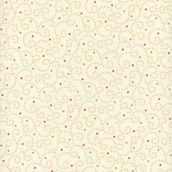 Baubles & Balsam 996-40 Cream by Kim Diehl for Henry Glass Fabrics, Image