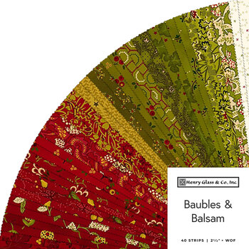 Baubles & Balsam  2-1/2” Strips by Kim Diehl for Henry Glass Fabrics, Image