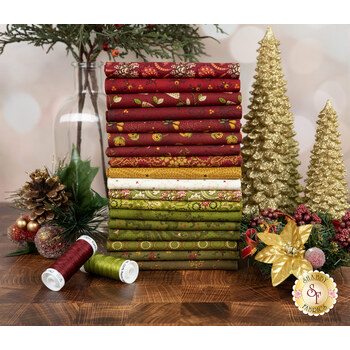 Baubles & Balsam  18 FQ Set by Kim Diehl for Henry Glass Fabrics, Image