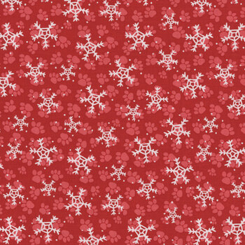 Merry Woof-Mas 8358-88 Red by Sweet Cee Creative for Studio E Fabrics, Image