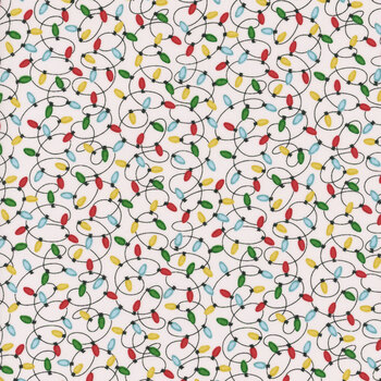 Merry Woof-Mas 8360-08 White by Sweet Cee Creative for Studio E Fabrics, Image