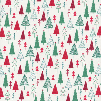 Christmas Miniatures III 5897-E Christmas Tree Forest by Pink Light Studio for P&B Textiles, Image