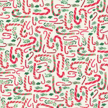 Christmas Miniatures III 5912-E Candy Canes by Pink Light Studio for P&B Textiles, Image