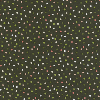 Glisten C16228-MOCHA DARK GREEN by Sandy Gervais for Riley Blake Designs, Image