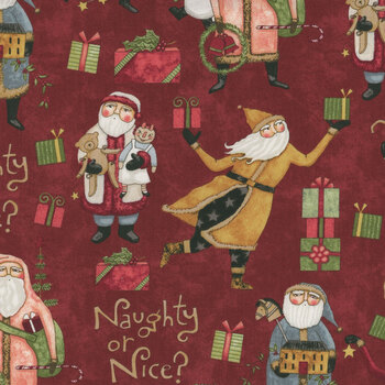 Naughty or Nice C16260-RED by Teresa Kogut for Riley Blake Designs, Image