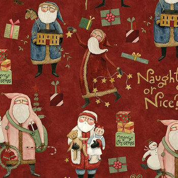 Naughty or Nice C16260-RED by Teresa Kogut for Riley Blake Designs, Image