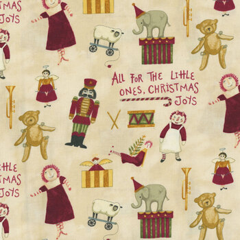 Naughty or Nice C16261-PARCHMENT by Teresa Kogut for Riley Blake Designs, Image