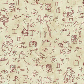 Naughty or Nice C16262-PARCHMENT by Teresa Kogut for Riley Blake Designs, Image