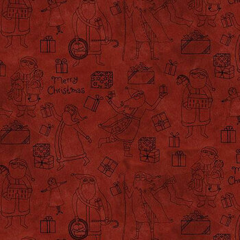 Naughty or Nice C16262-RED by Teresa Kogut for Riley Blake Designs, Image