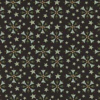 Naughty or Nice C16264-BLACK by Teresa Kogut for Riley Blake Designs, Image