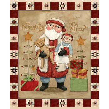 Naughty or Nice P16267-PANEL Panel by Teresa Kogut for Riley Blake Designs, Image