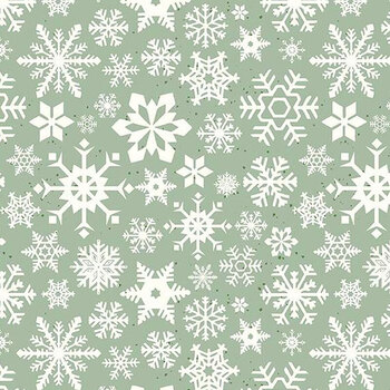 Mistletoe & Holly C16402-SAGE by Beverly McCullough for Riley Blake Designs, Image