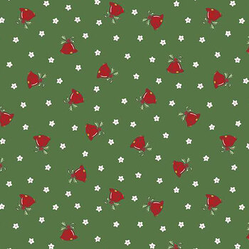 Mistletoe & Holly C16404-CLOVER by Beverly McCullough for Riley Blake Designs, Image