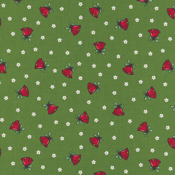 Mistletoe & Holly C16404-CLOVER by Beverly McCullough for Riley Blake Designs, Image