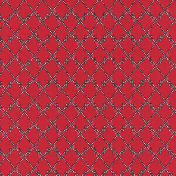 Mistletoe & Holly C16406-RED by Beverly McCullough for Riley Blake Designs, Image