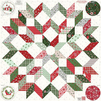 Mistletoe & Holly PD16410-PANEL Panel by Beverly McCullough for Riley Blake Designs, Image